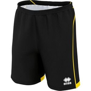 NWT ERREA Men Transfer Shorts Active Wear Drawstring Waist Black Yellow M